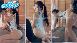 คลิปหลุด Onlyfans amam7078 น้องแอม ในชุดคอสเพลย์บอดี้สูท อมควยพี่เทพแล้วโดนล้วงกระซวกหี แหวกชุดจับซอยดอกกี้ร้องลั่นห้อง ขึ้นขย่มบดควยโยกสลับหน้าหลัง แล้วด๊อกกี้ซอยเน้นๆชักแตกใส่