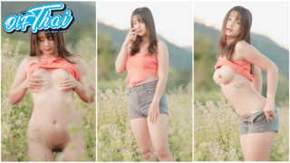 คลิปหลุด Onlyfans Mintra4444 น้องมินตรา ถ่ายแบบนู้ดกลางทุ่งดอกไม้ โชว์นม โชว์หี เต็มๆตากล้องควยแข็ง