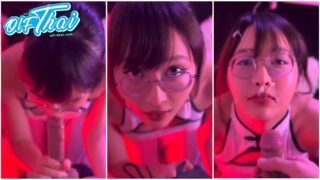 คลิปหลุด Onlyfans deerlong น้องกวางอาริศาลุคชุดกีเผ้าต้อนรับตรุษจีน เปิดไฟสลัวๆถ่ายมุมสูงนั่งโม้คควยแฟนหน้าคอมโม้คมิดด้ามดูดดังบ๊วบ แฟนทนไม่ไหวปล่อยน้ำแตกใส่หน้าเยิ้ม