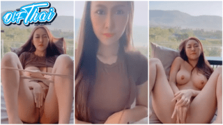 คลิปหลุด Onlyfans Juniijune น้องจูน วนิดา สาวไทยนมใหญ่ ผิวขาวดาวโอนลี่แฟน ช่วยตัวเองที่ระเบียงรีสอร์ท หุ่นอย่างเซี้ยะ คลิปนี้ตัวเต็ม