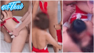 คลิปหลุด Onlyfans babyjee น้องจีจี้ ชวนสาวนมใหญ่หุ่นเด็ดมาโดน 4 หนุ่มรุมเย็ดหีคาชุดซานตี้ Onlyfans มั่วเซ็กส์ชักว่าวโม๊กควยเลียหีกันอย่างเดือด เย็ดปากถูร่องนม เบ็ดหีแล้วผลัดกันกระแทกหีน้องครางลั่น