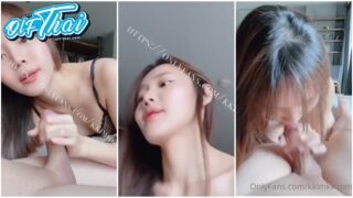 คลิปหลุด Onlyfans kkimkkimmy น้องคิมมี่ดาวโอนลี่แฟนคนดังชุดชั้นในลูกไม้ นมเล็กเซ็กส์จัดจับแฟนเลียหัวนม เอาควยยัดเข้าปากโม้คโครตเสียวโม้คไปชักว่าวไปเสียวสุดๆ