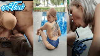คลิปหลุด Onlyfans u153938106 เจ๊ติ๊ก โดนสวิงที่ริมสระ โดนไปสามควยสุดฟิน ยัดควยรัวๆ เย็ดกันมันส์